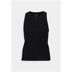 GAP Petite - HIGH NECK TANK - Топ - черный