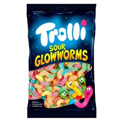 Жевательный мармелад Trolli Sour Glow Worms (Кислые червячки) 1 кг