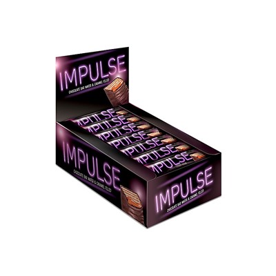 Вафли «Impulse» с мягкой карамелью в глазури, 16 г