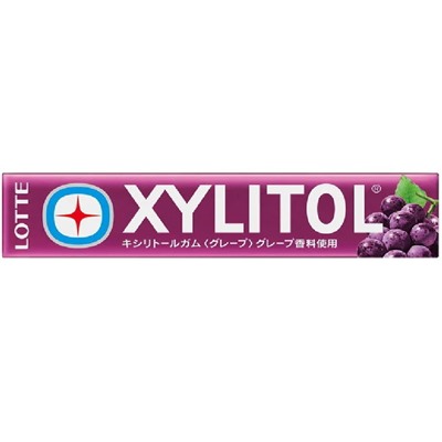 LOTTE Жевательная резинка XYLITOL без сахара со вкусом винограда 14 подушечек