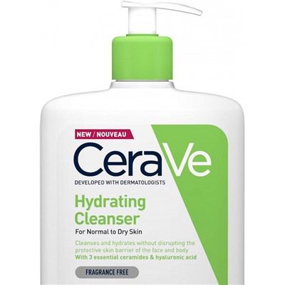 Cerave Hydrating Cleanser Увлажняющий очищающий крем-гель для нормальной и сухой кожи 236ml