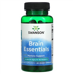 Swanson, Brain Essentials, 60 растительных капсул