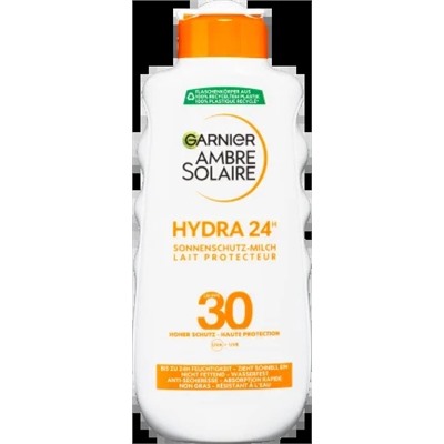 Солнечное молочко Hydra 24ч увлажняющее, SPF 30, 200 мл