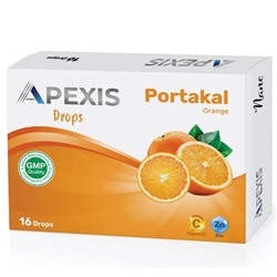 Apexis Drops Portakal Aromalı Pastil 16 Adet