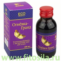 Концентрат "Огневка-Гранд" с экстрактами трав для почек, 100 мл, т. м. "ЖИВА"