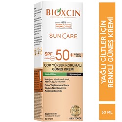 Bioxcin Sun Care Yağlı Ciltler için Renkli Güneş Kremi SPF 50+ 50 ml