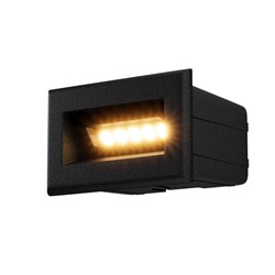 Подсветка для лестниц Outdoor O045SL-L3B3K, 3Вт, 8,4х5,4 см, LED, 250Лм, 3000К, цвет чёрный