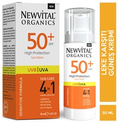 Newvital Organics High Protection Sun Cream SPF 50 50 ML