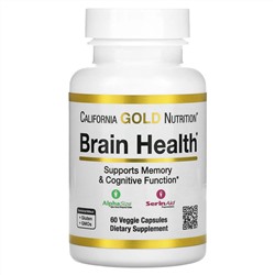 California Gold Nutrition, Brain Health, 60 растительных капсул