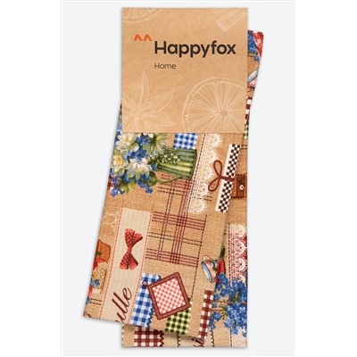 Набор вафельных полотенец с петельками 2 шт Happy Fox Home