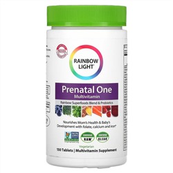 Rainbow Light, Prenatal One, мультивитамины для беременных, 150 таблеток