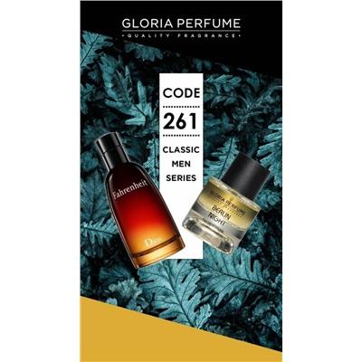 Мини-парфюм 55 мл Gloria Perfume Berlin Night №261 (Christian Dior Fahrenheit)