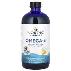 Nordic Naturals, Омега-3 со вкусом лимона, 1,560 мг, 473 мл (16 жидк. унций)