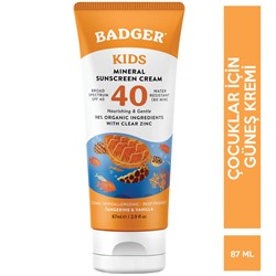 Badger Balm Kids Sunscreen Spf 40 87 ML Çocuk Güneş Kremi