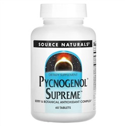 Source Naturals, Pycnogenol Supreme, 60 таблеток