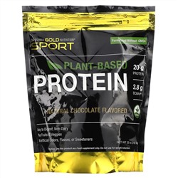 California Gold Nutrition, Sport, растительный протеин, шоколад, 907 г (2 фунта)