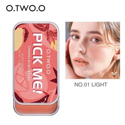 Матовый крем для румян 3в1 O.TWO.O Pick Me 10г (№01 Light)