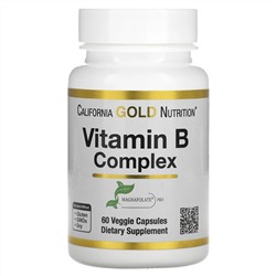 California Gold Nutrition, комплекс витаминов группы B, 60 растительных капсул