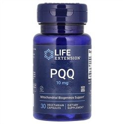 Life Extension, Капсулы с PQQ (пирролохинолинхиноном), 10 мг, 30 вегетарианских капсул