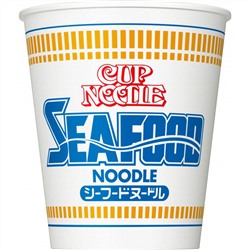 NISSIN Лапша быстрого приготовления CUP NOODLE SeaFooD MIDI пшеничная c морепродуктами, 75 гр. термостакан