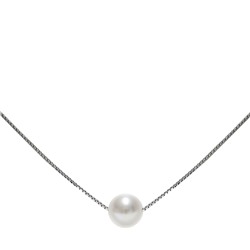Collar - plata 925 - perla de agua dulce - Ø de la perla: 8.5 - 9 mm