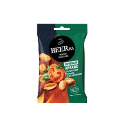 «Beerka», арахис печёный со вкусом томата с базиликом, 90 г