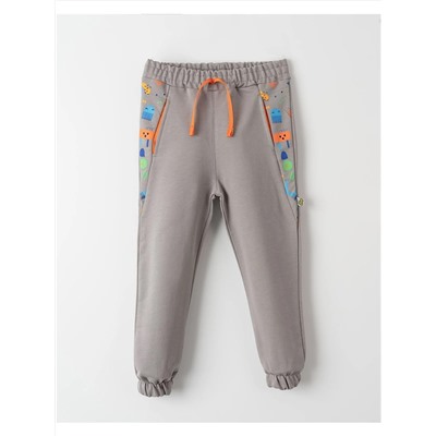 Mışıl Детские спортивные штаны для бега с эластичным поясом и рисунком для маленьких мальчиков
