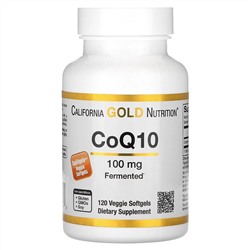 California Gold Nutrition, коэнзим Q10, 100 мг, 120 растительных капсул