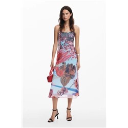 Printed midi dress M. Christian Lacroix