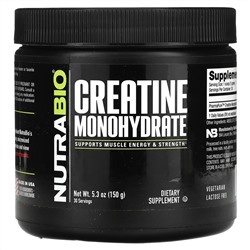 NutraBio, Моногидрат креатина, 150 г (5,3 унции)