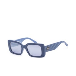 Tory Burch Women's Blue Rectangular Sunglasses, Tory Burch