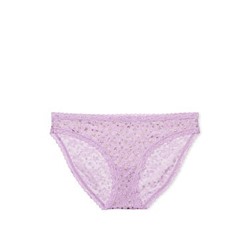 Foil-Print Lace Bikini Panty