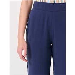 Jimmy Key Темно-синие тканые брюки с высокой талией и карманами