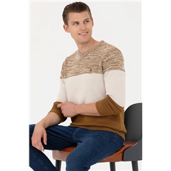 Мужской легкий свитер цвета хаки Неожиданная скидка в корзине