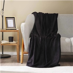 Черное одеяло под телевизор Karaca Home Fiona Welsoft