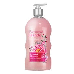 Крем-мыло для рук Pampered Hands Пион и гибискус 650мл