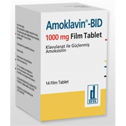 Amoklavin BID 1000 mg 14 Tablet/Амоклавин BID 1000 мг 14 Таблетки