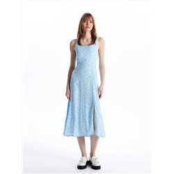 XSIDE Женское платье с квадратным воротником и узором