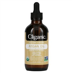 Cliganic, 100% чистое и натуральное аргановое масло, 120 мл (4 жидк. унции)