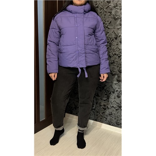 Новинка куртка зима, Размер 50, Цвет фиолетовый