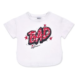 Camiseta Bad Influencer - 100% algodón - blanco