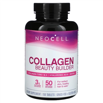 NeoCell, Collagen Beauty Builder, добавка с коллагеном, 150 таблеток