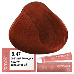 Крем-краска для волос AMBIENT 8.47, Tefia