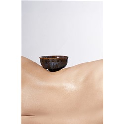 Пиала 100 мл керамическая с глазурью чашка с рисунком для чайной церемонии "Таинственная планета" Nothing Shop #902388