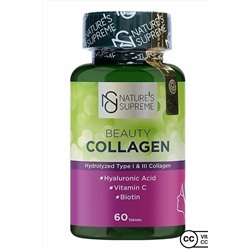Natures Supreme Beauty Collagen Hyaluronic Acid Biotin C Vitamini Içeren Kolajen 60 Tablet