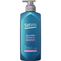 KAO SUCCESS Smooth Wash 2 в 1 Шампунь лечебный для мужчин, бутылка 400 мл