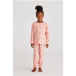 Розовый пижамный комплект для девочки Katia And Bony Unicorn