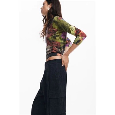 Cargo pants with M. Christian Lacroix print