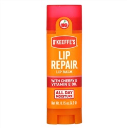 O'Keeffe's, Lip Balm Lip Repair, Cherry & Vitamin E Oil, 0.15 oz (4.2 g)