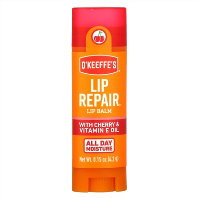 O'Keeffe's, Lip Balm Lip Repair, Cherry & Vitamin E Oil, 0.15 oz (4.2 g)